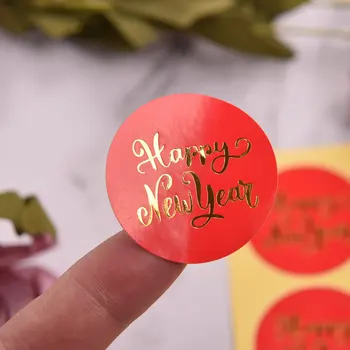  10 листов круглой формы красного цвета с новым годом бумажная наклейка для альбома дневник книга журнал подарочная коробка упаковка декор