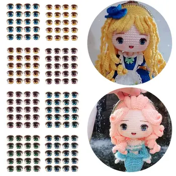 10 пар фигурка кукла цветочное украшение развивающие игрушки любовь милая наклейка для лица орган пастер глина наклейки мультфильм глаза наклейки