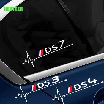 2 шт. Наклейки на автомобильные стекла для Citroen DS3 Cabrio DS4 DS5 Prestige 5LS DS6 DS7