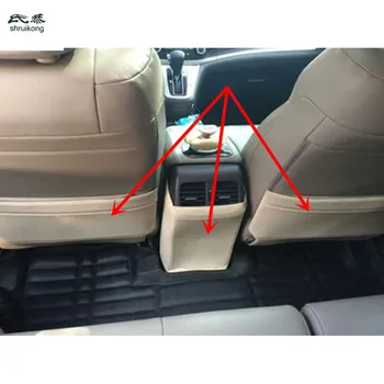 3 шт./лот Наклейки из искусственной кожи на автомобиль Крышка сиденья и заднего кондиционера для Honda CRV CR-V 2007-2011