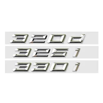 3D ABS Хромированные автомобильные буквы Наклейка на значок эмблемы заднего багажника для BMW Надпись G20 316i 320i 320d 325i 330i 2020 2021 Аксессуары