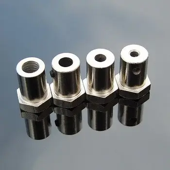5 шт. 3 мм 4 мм 5 мм 6 мм железное покрытие шестигранная муфта соединитель для шин 5 мм вал муфта для модели DIY Мотор