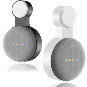 Google Nest Mini Настенный держатель Кронштейн для шнура Google Nest Mini Voice Assistant Plug In Кухня Спальня Аудио Подставка