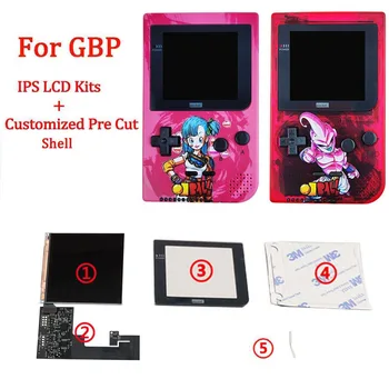  Highlight Brightness Dot to Dot IPS LCD Screen Lens With IPS Housing Shell Shell For GameBoy Pocket GBP With Game Console Accessories