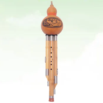 Hulusi Флейта Китайская тыква Музыкальный тыквенный инструмент Ключ Бамбуковые этнические флейты ручной работы Инструменты C Фолк Баву Традиционный