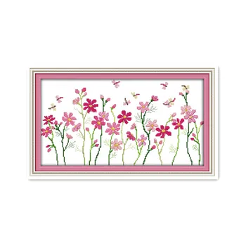 Joy Sunday Yedan Flower 11CT 14CT Multi-Specimen Calico Ручное шитье Шитье Вышивка Стежок Набор Стена Декоративная живопись