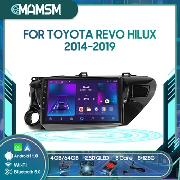 MAMSM Wireless CarPlay Android Авто Радио Для Toyota Revo Hilux 2014-2019 Авто 4G Мультимедийный плеер Навигация GPS 2din 9 дюймов