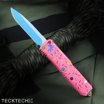 MICRO ULTRA OTF TECH Нож UTX UTX UT 85 Десертный воин Пончик Розовый Drop Point EDC Самооборона Тактические военные карманные ножи UTX85