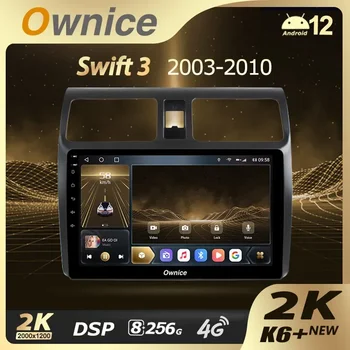 Ownice K6+ 2K 10.36 для Suzuki Swift 3 2003 - 2010 Авто Радио Мультимедиа Видео Плеер Нави Стерео GPS Android12 Нет 2din 2 Din DVD