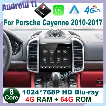 Snapdragon Android 11 Мультимедийный Плеер Для Porsche Cayenne 2010-2017 8Core 64GB Авто Радио GPS Стерео Экран Apple Carplay Auto