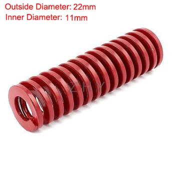 TM 22 мм наружный диаметр 11 мм внутренний диаметр 175 мм 200 мм 250 мм 300 мм Длина Красный Средняя нагрузка 65Mn Металл Спиральная штамповка Пресс-форма Пресс-форма Пресс-форма Штамп Пружина
