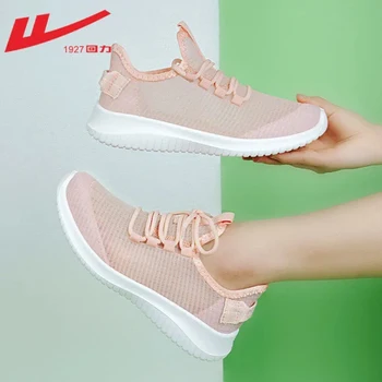 Warrior Летние теннисные туфли Женщины 2023 Новые прозрачные сетчатые легкие женские кроссовки Обувь High Street Fashion