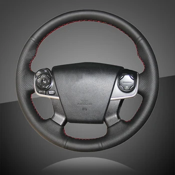 Автоматическая оплетка на крышке рулевого колеса для Toyota Camry 2011 2012 2013 2014 Автомобильные колпаки для колес