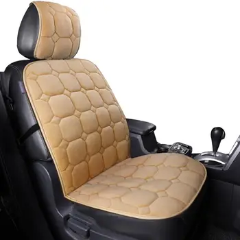 Автомобильный чехол для сиденья Автомобильные чехлы для сидений Дышащая подушка сиденья для большинства автомобилей Зимний теплый короткий плюшевый чехол для сидений