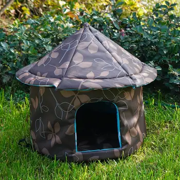  гнездо для домашних животных Прочная складная кошачья собачья будка Мягкий удобный укрытие для наружного использования в помещении Держите домашнее животное в тепле уютно