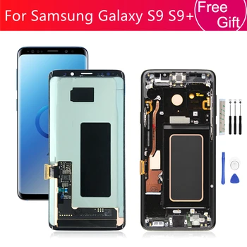 Для Samsung Galaxy S9 ЖК-дисплей S9 + S9 Plus LCD с рамкой Сенсорный экран Стеклянная панель Дигитайзер в сборе Замена ремонтной части