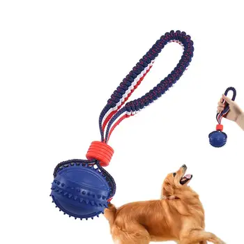 Дрессировка домашних животных Жевательные игрушки Интерактивный мяч для собак Эластичный прорезыватель для зубов Товары для домашних животных Жевательный мяч Тренировка для гостиной Озеро Пляж Маленький