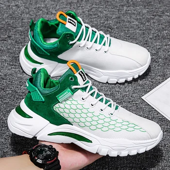 Дышащие мужские кроссовки 2023 Summer Mesh Male Sneakers Модная спортивная обувь для бега трусцой для мужчин Спортивная обувь Tenis Maculino