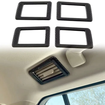  Замена декоративной отделки верхнего вентиляционного отверстия заднего ряда заднего ряда для Toyota Land Cruiser LC300 2022 2023 ABS Углеродное волокно