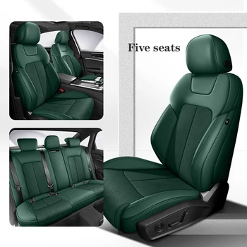 Изготовленный на заказ кожа + замша Все включено Чехол на сиденье автомобиля 100% для Fiat 500 2011 2012 2013 2014 Auto Accsesories Interior Protector 자동차용