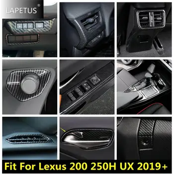  Кнопка подъема окна / переключение передач / Накладка крышки вентиляционной панели кондиционера для Lexus UX 200 250H 2019 - 2023 Автомобильные аксессуары из углеродного волокна