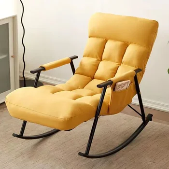 Кресла-качалки Гостиная Современное чтение Минималистичные стулья Скандинавский дизайн Балкон Articulos Para El Hogar Мебель для дома