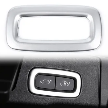  Крышка переключателя задней двери багажника автомобиля Внутренняя молдинговая отделка Серебристый ABS для Volvo XC60 2018-2019 / XC90 2015 2016 2017 2018