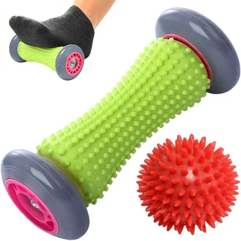 массажер для ног массажный ролик для йоги массажный мяч подошвенная фасция ролик для расслабления мышц для спорта мячи для фитнеса набор упражнений для тела