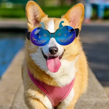 Модные очки для кошек Собаки Очки для собак с губчатой оправой Стильные солнцезащитные очки для собак Ветрозащитные Защита от запотевания Защита от ультрафиолета для маленьких