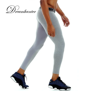 Мужчины Компрессионные колготки для бега Высокоэластичные быстросохнущие спортивные штаны Фитнес Баскетбол Бодибилдинг Мужские спортивные леггинсы Спортивные штаны
