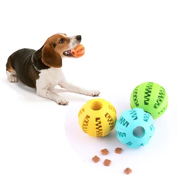  Мягкие игрушки для собак Забавный интерактивный мяч для эластичности Собака Жевательная игрушка для собаки Зуб Чистая Еда Мяч Игрушка Сверхпрочный Резиновый Мяч Собака