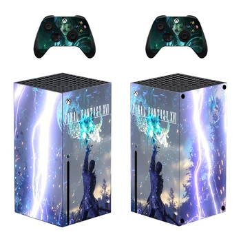 Наклейка скина Xbox Series X в стиле Final Fantasy для консоли и 2 контроллеров Наклейка Виниловые защитные скины Стиль 1