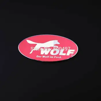 Новейшая 3D эмблема багажника автомобиля из алюминиевого сплава для Ford Wolf Автомобильные аксессуары Клейкий логотип автомобиля Значок стайлинга автомобиля