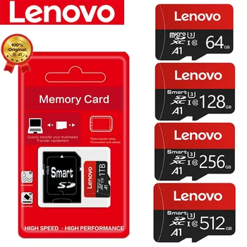 Оригинальная карта памяти Lenovo SD 1 ТБ Micro TF Mini SD 256 ГБ 512 ГБ 128 ГБ 64 ГБ TF Карта памяти для телефона / компьютера / камеры Дропшиппинг