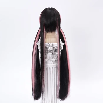  парик для куклы БЖД подходит для размера 1/3 симпатичный парик куклы 1/3 мягкий шелковый цвет, соответствующий парику с двойным хвостиком, парик для куклы БЖД 1/3 аксессуары для куклы