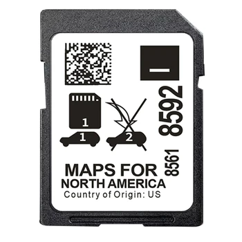 Последняя 2023 г. 8561 8592 Навигационная карта карт для навигационной системы Buick Cadillac Chevrolet GMC 2023 Карта Северной Америки Простота в использовании