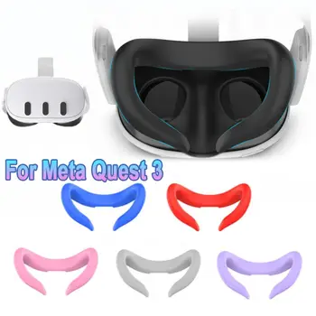  Потная маска для глаз Мягкая силиконовая моющаяся силиконовая крышка для лица VR Аксессуары Замена лицевой подушки для Meta Quest 3