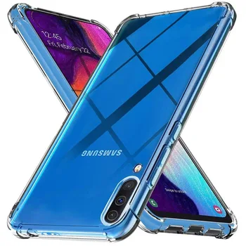 Прозрачный чехол для Samsung Galaxy A30S A50S A50S A50 A20 A30 A70 A70S A54 A14 A52 A52S A51 A71 A72 A73 TPU Ударопрочный мягкий силиконовый чехол
