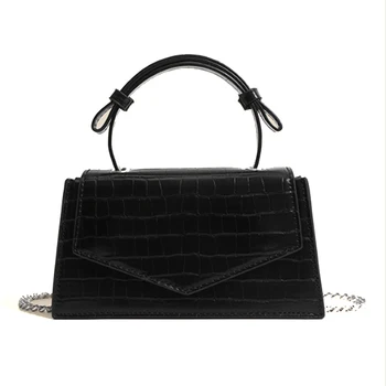 Простой дизайн Женская сумка Классическая сумка Модная сумка через плечо Маленькая квадратная сумка
