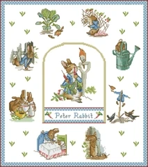 -Садоводство кролика Питера Счетный крест 11CT 14CT 18CT Наборы для вышивки крестом Наборы для вышивки вышивкой