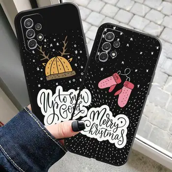 Санта-Клаус Рождественский чулок Дерево Снеговик Чехол для телефона Samsung Galaxy Note 20 10 Plus Ultraa Lite A81 J5 J7 J6 J4 Pro Мягкая обложка