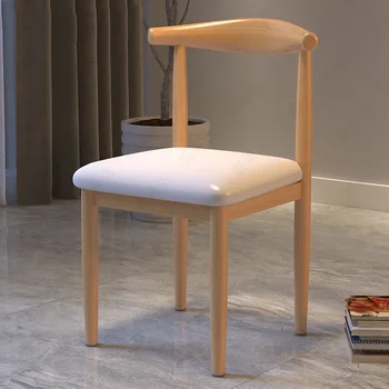 Скандинавские современные обеденные стулья Дизайн Кухня Спальня Большой офисный стул Салон Эргономичные sillas para comedor Мебель для дома GY50CY