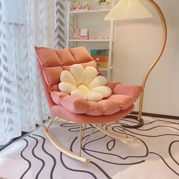 скандинавское кресло-качалка балкон кресло-качалка взрослый свет роскошная гостиная односпальный диван спальня шезлонг для отдыха