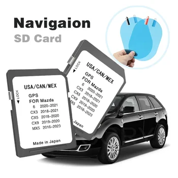 Спутниковые навигационные карты 8 ГБ США CAN MEX Maps SD-карта 2023 для Mazda 6 CX-3 CX-5 CX-9 MX-5 Аксессуары для автомобильной навигационной системы Connect GPS