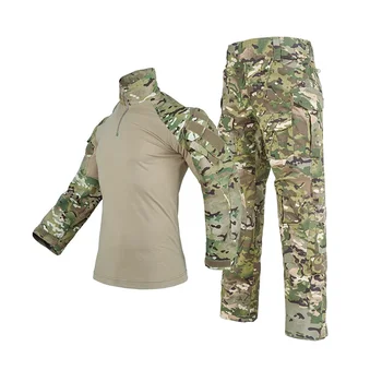 Тактический боевой костюм G3 Рубашка и брюки Наколенники Обновление Ver Camo Страйкбол Военная боевая униформа