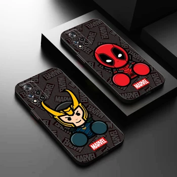 Чехол для телефона Marvel Loki Deadpool для Xiaomi Redmi Note 12 Pro Plus 11 11S 11T 10 10S 10T 9 8 Pro Чехол для полной защиты TPU Funda