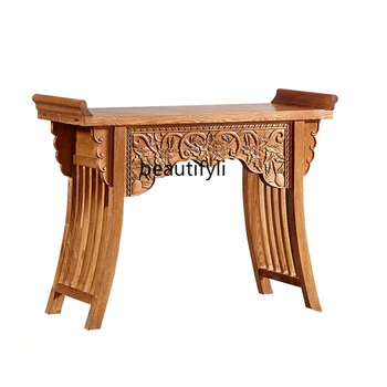 Юго-Восточный Азиатский стиль резьба по массиву дерева Алтарь Будды Алтарь Китайский стиль длинный узкий стол консольные столы